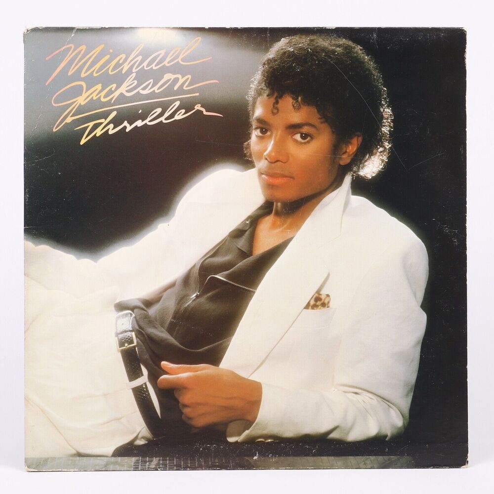 Michael Jackson Thriller LP Jacket Only 1st US Print No Producing Credits Error